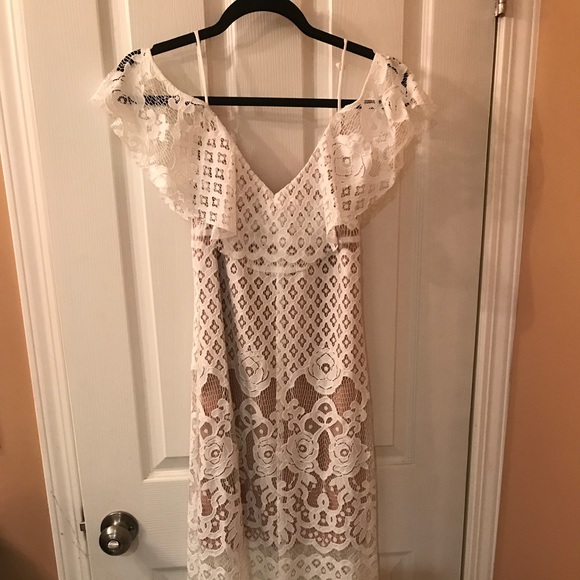 WAYF White/Nude Lace Dress from Nordstrom - Picture 2 of 8